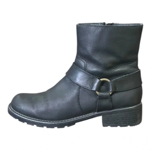 Clarks Shoes - Clark’s Women’s Orinocco Dip Leather Boot Black Size 9